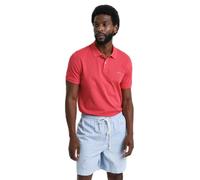 Men's GANT Mens Regular Fit Short Sleeve Shield Logo Pique Polo - Red - Size: 42/Regular