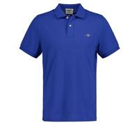 Gant for man. 2210 Pique polo shirt Regular Fit Shield blue (L), Casual, Cotton, Short sleeve