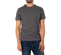 GANT Men's Reg Shield SS T-Shirt, Antracite Melange, XXXXX-Large