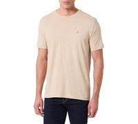 GANT Men's Reg Shield SS T-Shirt, Beige, M