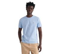 GANT Men's Reg Shield Ss T-Shirt, Capri Blue, XXS