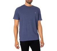 GANT Men's Reg Shield SS T-Shirt, Dark Denim Blue Melange, L
