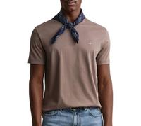 GANT Men's Reg Shield Ss T-Shirt, Faded Taupe, XL