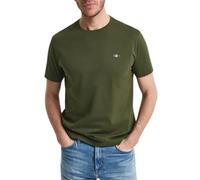 GANT Men's Reg Shield Ss T-Shirt, Green, XXL