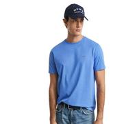 Men's GANT Mens Regular Fit Short Sleeve Shield Logo T-Shirt - Blue - Size: 38/Regular