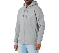 GANT Men's REG Tonal Shield Full Zip Hoodie Hooded Sweatshirt, Grey Melange, L