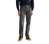 GANT Men's Regular Black Wash Jeans, 33 W/32 L