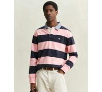 GANT Mens Regular Chambray Stripe Heavy Rugger - 671 Bubblegum Pink - 671 Bubblegum Pink - L