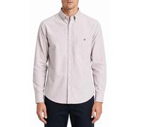 GANT Mens Regular Classic Oxford Stripe Shirt Deep Grape Wine
