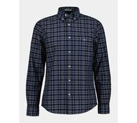 GANT Mens Regular Fit Archive Poplin Check Shirt - 969 Indigo