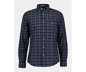 GANT Mens Regular Fit Archive Poplin Check Shirt - 969 Indigo