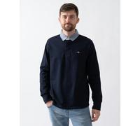 GANT Mens Regular Fit Chambray Heavy Rugger - 433 Evening Blue - 433 Evening Blue - L
