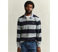 GANT Mens Regular Fit Chambray Stripe Heavy Rugger - 10 Ceramic Grey - 10 Ceramic Grey - L