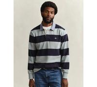 GANT Mens Regular Fit Chambray Stripe Heavy Rugger - 10 Ceramic Grey - 10 Ceramic Grey - XL