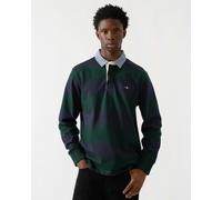 GANT Mens Regular Fit Chambray Stripe Heavy Rugger - 374 Tartan Green - 374 Tartan Green - M