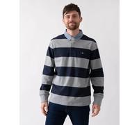 GANT Mens Regular Fit Chambray Stripe Heavy Rugger - 93 Grey Melange