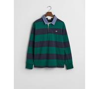 Gant Mens Regular Fit Chambray Stripe Heavy Rugger - Green - Size X-Large