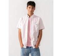 GANT Mens Regular Fit Classic Oxford Stripe Short Sleeve Shirt - 662 Light Pink - 662 Light Pink - M