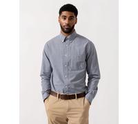 GANT Mens Regular Fit Classic Poplin Gingham Shirt - 423 Persian Blue