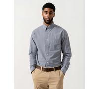 GANT Mens Regular Fit Classic Poplin Gingham Shirt - 423 Persian Blue - 423 Persian Blue - XL