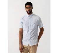 GANT Mens Regular Fit Classic Poplin Gingham Short Sleeve Shirt - 455 Light Blue - 455 Light Blue - L