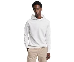 GANT Men's Regular Fit Embroidered Archive Shield Hoodie in White