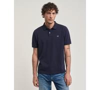 GANT Men's Embroidered Archive Shield Polo Shirt - Blue - Size: 38/Regular