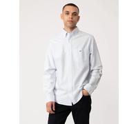 GANT Mens Regular Fit Long Sleeve Oxford Banker Stripe Shirt - 455 Light Blue