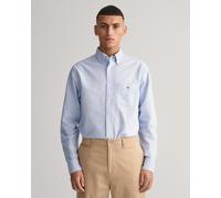 Gant Mens Regular Fit Long Sleeve Oxford Shirt - Blue Cotton - Size 2XL