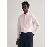 Gant Mens Regular Fit Long Sleeve Oxford Shirt - Pink Cotton - Size 2XL