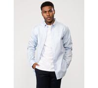 Gant Mens Regular Fit Long Sleeve Pinpoint Oxford Shirt - Blue Cotton - Size X-Large