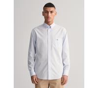 GANT Men's Regular Classic Poplin Gingham Shirt, Light Blue - Size: 38/Regular