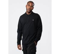 Gant Mens Regular Fit Long Sleeve Shield Logo Pique Rugger - Black Cotton - Size X-Large