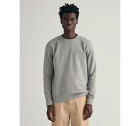 GANT Mens Regular Fit Shield Logo Crew Neck Sweatshirt - 93 Grey Melange - 93 Grey Melange - L