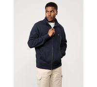 GANT Mens Regular Fit Shield Logo Full Zip Sweatshirt - 433 Evening Blue