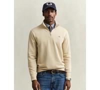 GANT Mens Regular Fit Shield Logo Half Zip Sweatshirt - 200 Oat Beige - 200 Oat Beige - M