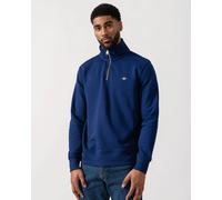 GANT Mens Regular Fit Shield Logo Half Zip Sweatshirt - 432 Rich Navy