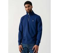 GANT Mens Regular Fit Shield Logo Half Zip Sweatshirt - 432 Rich Navy - 432 Rich Navy - L