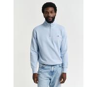 Gant Mens Regular Fit Shield Logo Half Zip Sweatshirt - Light Blue - Size Large