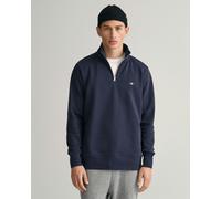 GANT Mens Regular Fit Shield Logo Half Zip Sweatshirt NOS - 433 Evening Blue - 433 Evening Blue - 4XL