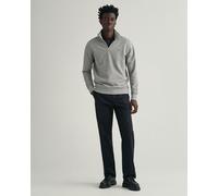 GANT Mens Regular Fit Shield Logo Half Zip Sweatshirt NOS - 93 Grey Melange - 93 Grey Melange - 4XL