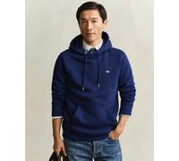 GANT Mens Regular Fit Shield Logo Pullover Hoodie - 432 Rich Navy - 432 Rich Navy - L