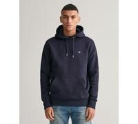 GANT Mens Regular Fit Shield Logo Pullover Hoodie - 433 Evening Blue - 433 Evening Blue - 4XL