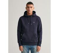 GANT Mens Regular Fit Shield Logo Pullover Hoodie - 433 Evening Blue - 433 Evening Blue - M