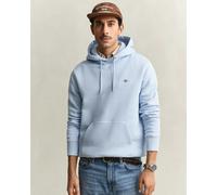 GANT Men's Reg Shield Hoodie Hooded Sweatshirt, Fresh Blue, L