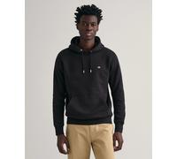 GANT Men's REG Shield Hoodie Black Standard, black, S