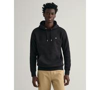 GANT Mens Regular Fit Shield Logo Pullover Hoodie - 5 Black - 5 Black - 5XL
