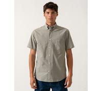 GANT Mens Regular Fit Short Sleeve Poplin Shirt - 303 Moss Green - 303 Moss Green - XL