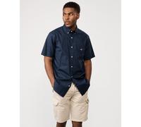 GANT Mens Fit Classic Poplin Short Sleeve Shirt Marine M