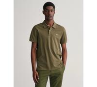 GANT Mens Regular Fit Short Sleeve Shield Logo Pique Polo - 301 Racing Green